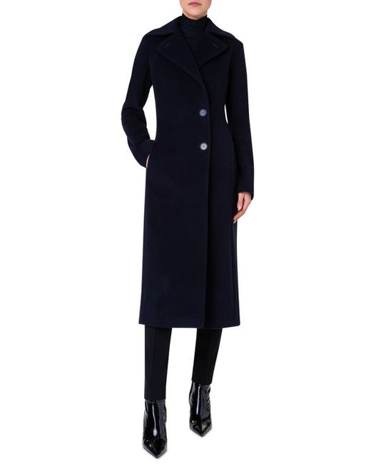 Akris Punto Belted Wool Blend Coat in at 4