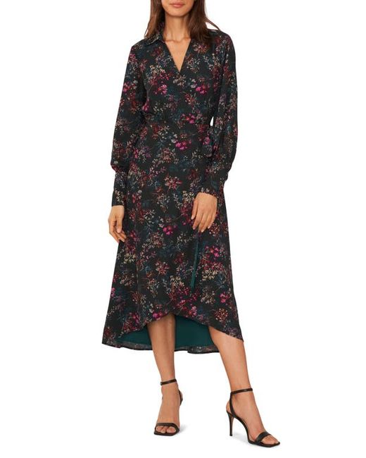 HalogenR halogenr Long Sleeve Wrap Shirtdress in at Xx-Small
