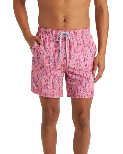 Peter Millar Shoots Flowers Swim Trunks in at Small
