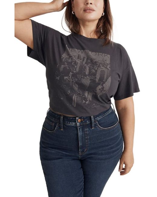 Madewell NYC Oversize Cotton Graphic T-Shirt in at 1X