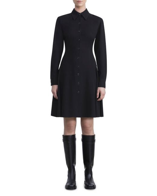 Lafayette 148 New York Long Sleeve Fit Flare Shirtdress in at 2