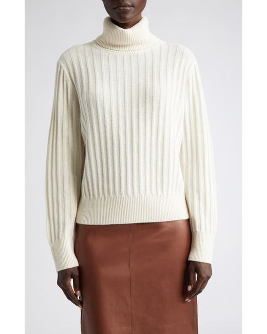 Lafayette 148 New York Turtleneck Rib Cashmere Sweater in at X-Small