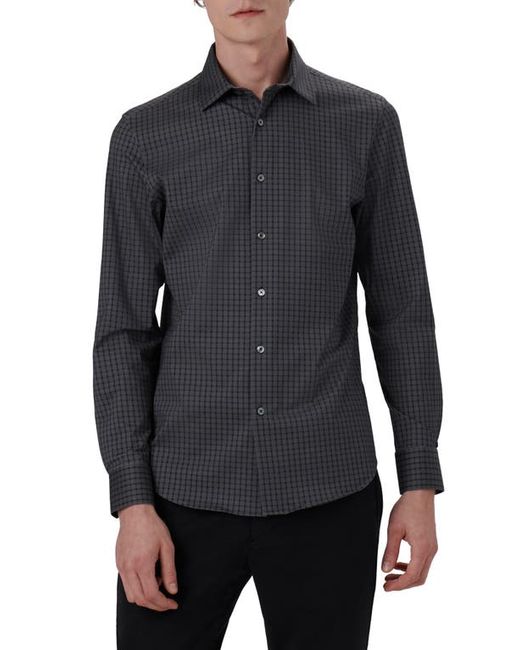 Bugatchi James OoohCotton Check Print Button-Up Shirt in at Small