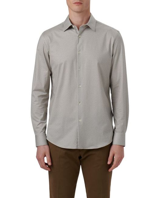 Bugatchi James OoohCotton Geo Print Button-Up Shirt in at Small