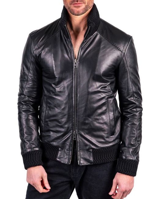 Comstock & Co. Comstock Co. Dreamer Wind Resistant Lambskin Leather Jacket in at 40