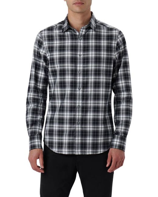 Bugatchi Julian Shaped Fit Plaid Cotton Button-Up Shirt in at Small