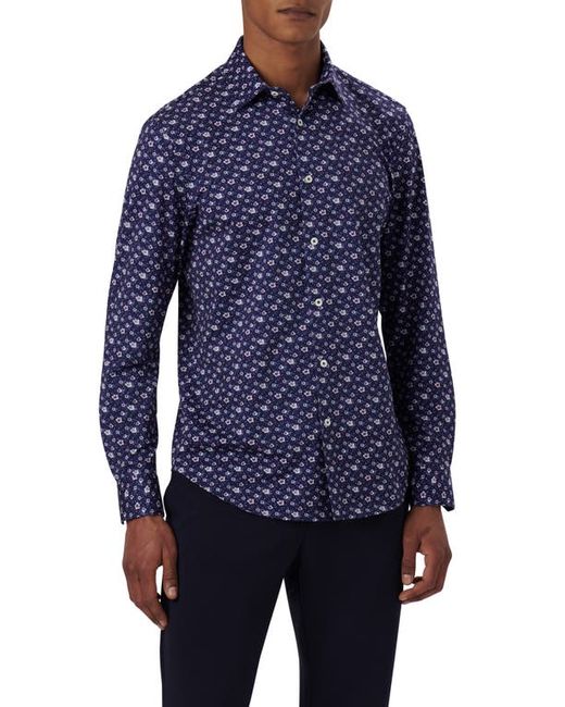Bugatchi OoohCotton James Floral Button-Up Shirt in at Small