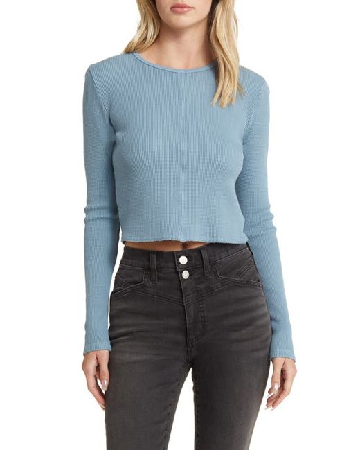 Madewell Crewneck Crop Waffle Knit T-Shirt in at Xx-Small