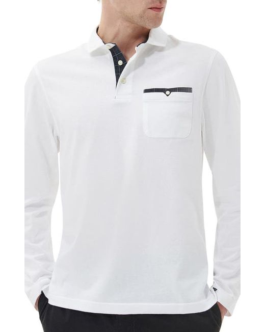 Barbour Corpatch Long Sleeve Polo in at Small