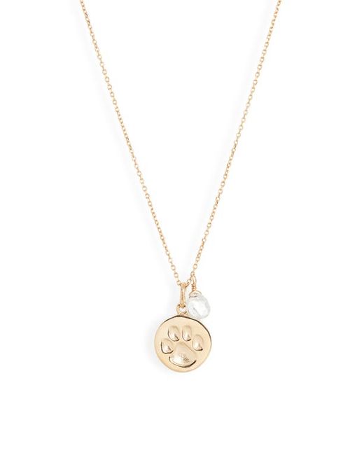 Anzie Paw Pendant Necklace in at