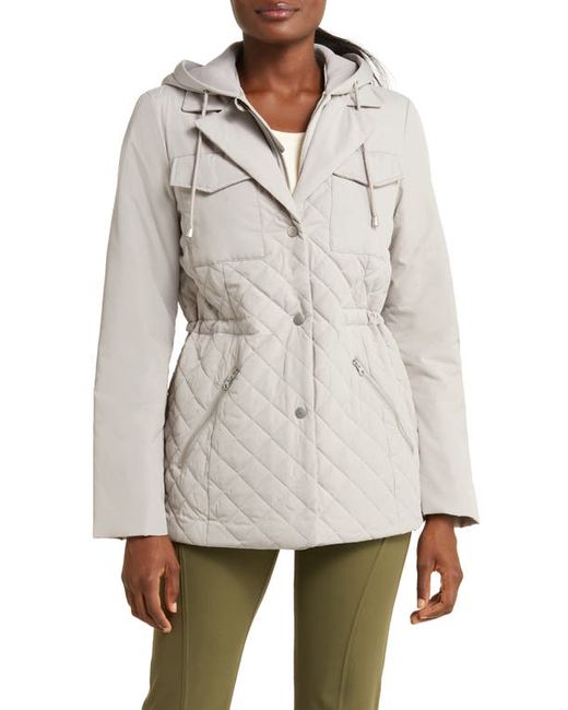 Zella Active Quilted Hooded Jacket in at X-Small