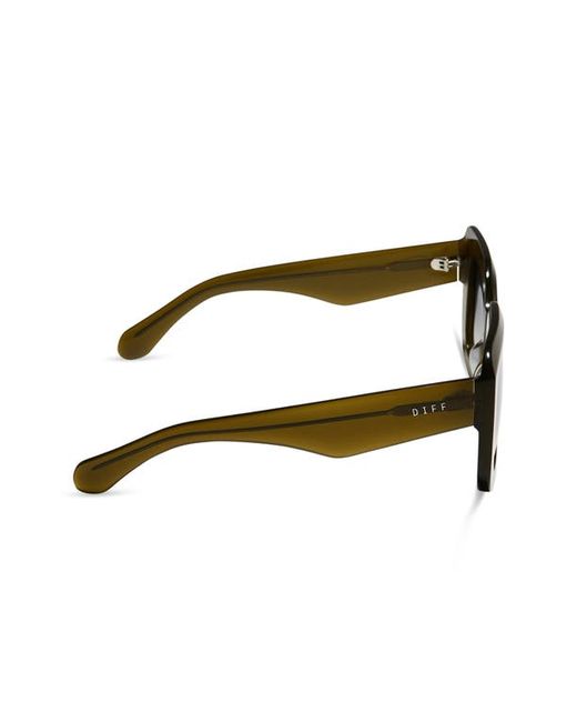 Diff Giada 52mm Gradient Square Sunglasses in Olive/Grey at