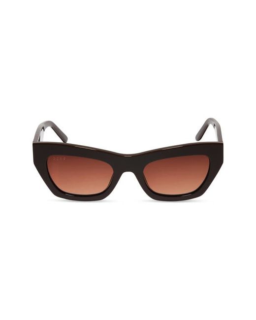 Diff Katarina 51mm Gradient Cat Eye Sunglasses in Truffle at