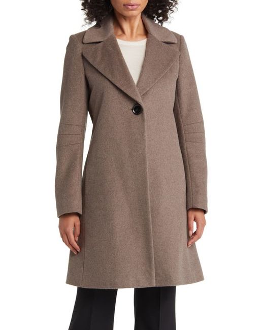 Via Spiga Walker Single Breasted Wool Blend Coat in at X-Small