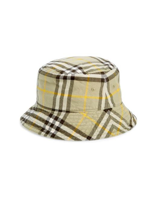 Burberry Archive Check Cotton Bucket Hat in at Medium