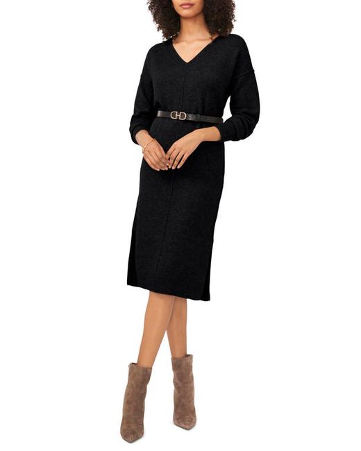 Vince Camuto Exposed Seam Long Sleeve Sweater Dress in at