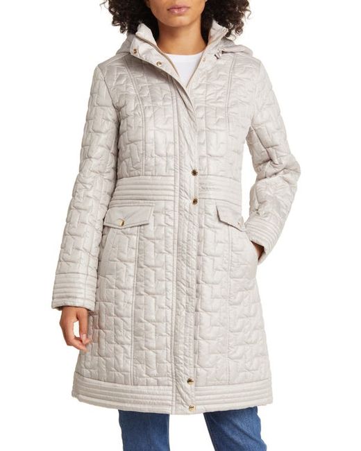 Via Spiga Quilted Hooded Coat in at X-Small