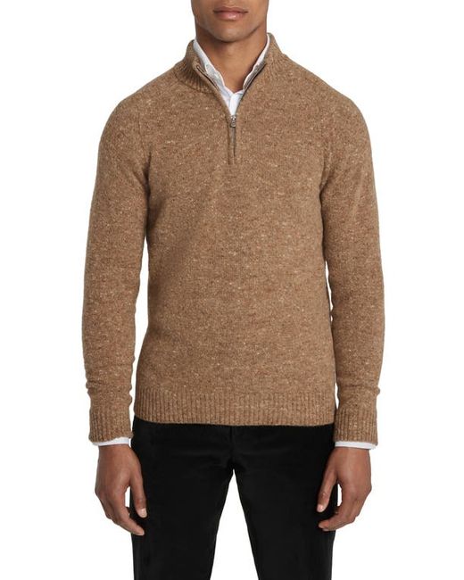 Jack Victor Canora Lambswool Blend Half Zip Pullover in at Small
