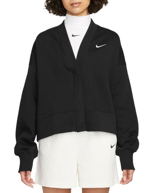 Nike Sportswear Phoenix Fleece Oversize Cardigan in Sail at X-Small