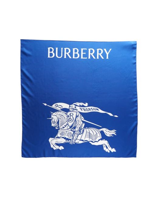 Burberry Equestrian Silk Square Scarf at