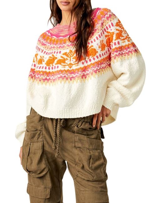 Free People Nellie Fair Isle Sweater in at X-Small