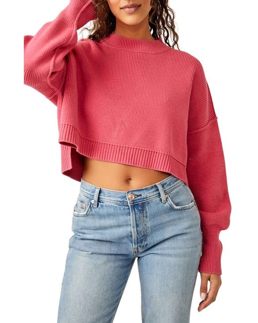 Free People Easy Street Crop Pullover in at X-Small