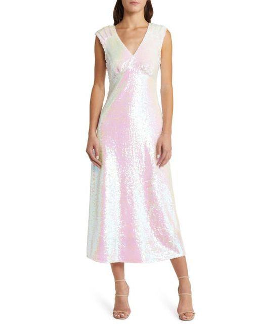 Adelyn Rae Konnie Sequin Midi Dress in at X-Small