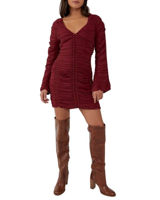 Free People Western Romance Long Sleeve Minidress in at