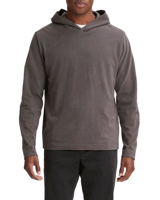 Vince Long Sleeve Sueded Jersey Hoodie in at X-Small