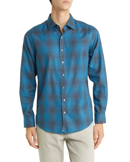 Rodd & Gunn Luxmore Plaid Cotton Button-Up Shirt in at Medium