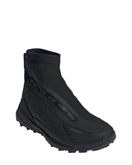 Adidas Terrex Free Hiker 2 COLD.RDY Waterproof Hiking Shoe in Black/Black/Grey at 7