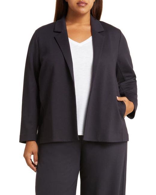 Eileen Fisher Notched Lapel Ponte Blazer in at 1X