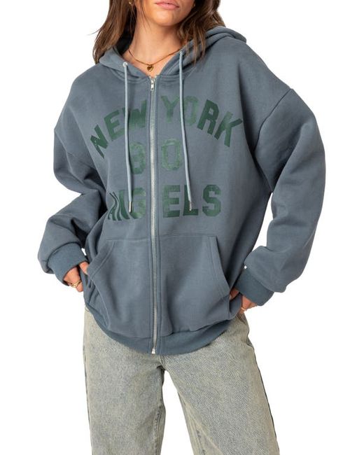 Edikted New York Angels Oversize Hoodie in at X-Small