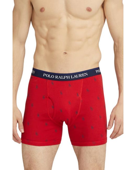 Polo Ralph Lauren Assorted 3-Pack Cotton Boxer Briefs in at Small