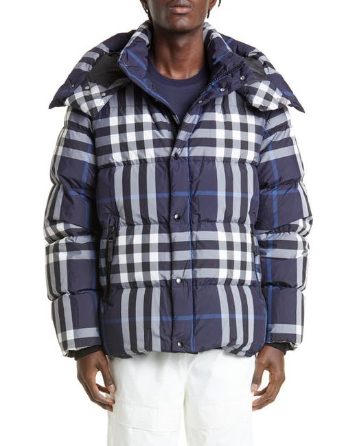 Burberry Larrick Quilted Check Jacket in White at Large