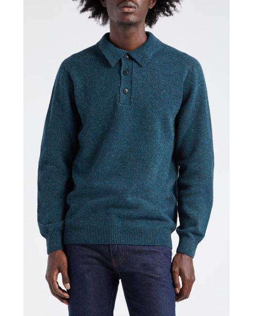 Sunspel Lambswool Polo Sweater in at Large