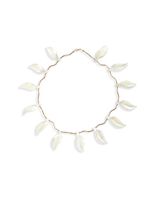 Isshi Tsuta Ivy Leaf Collar Necklace in at