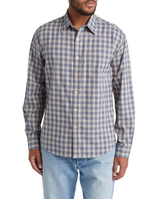 Nn07 Deon 5465 Plaid Organic Cotton Flannel Button-Up Shirt in at
