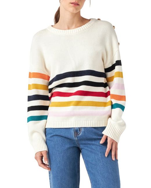 English Factory Stripe Sweater in at X-Small