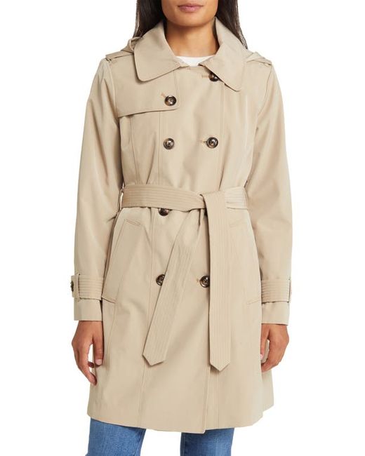 London Fog Belted Trench Coat in at Small