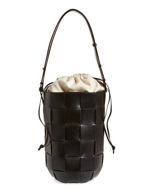Bottega Veneta Lantern Cassette Leather Bucket Bag in at