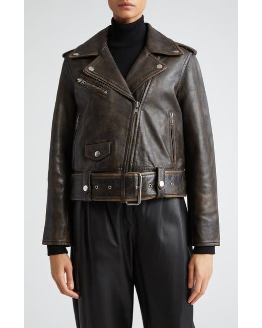 Stand Studio Icon Leather Biker Jacket in at 2 Us