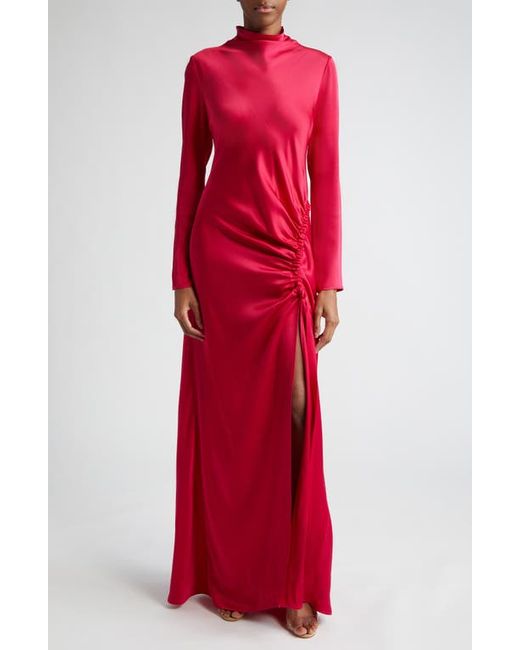Lapointe Long Sleeve Double Face Satin Gown in at 0