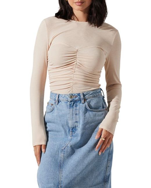ASTR the Label Center Ruched Knit Top in at
