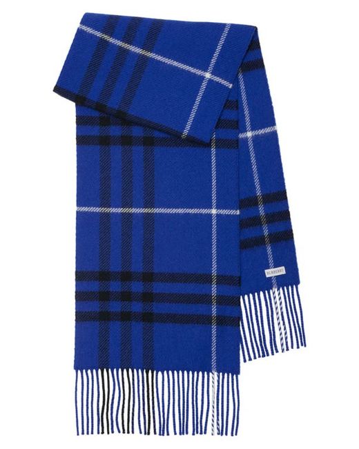 Burberry Tartan Wool Cashmere Scarf in at
