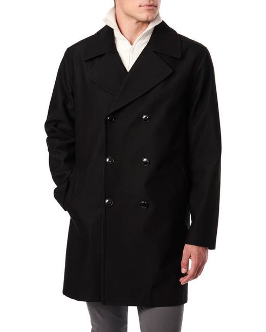 Bernardo Double Breasted Water Resistant Raincoat in at Small