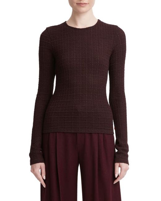 Vince Plaid Jacquard Wool Blend Knit Top in at Xx-Small