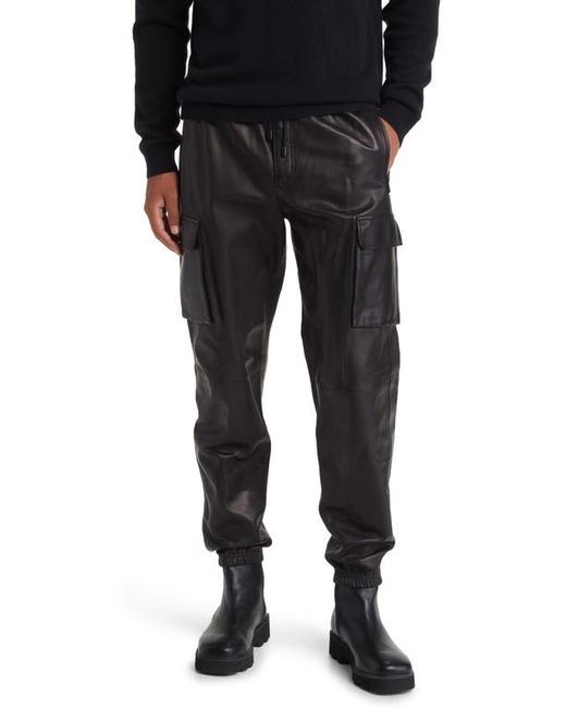 Frame Leather Cargo Joggers in at X-Small