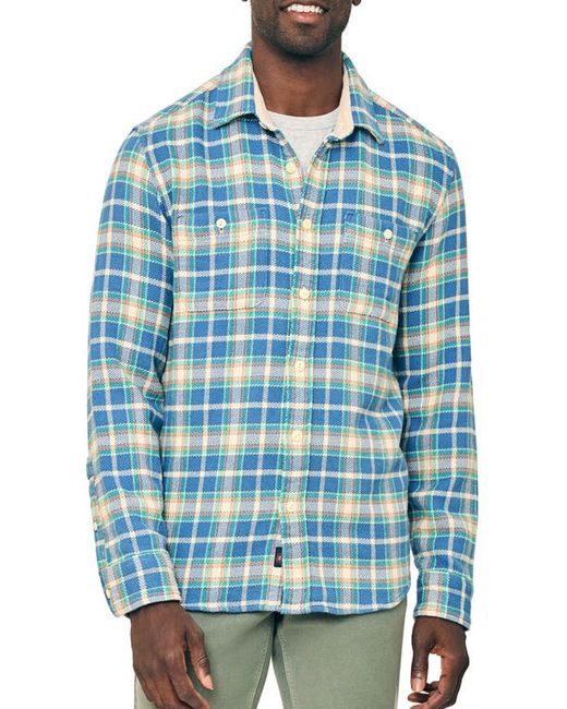Faherty The Surf Flannel Button-Up Shirt in at Small