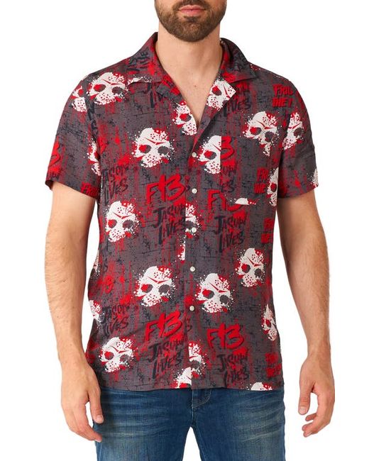 OppoSuits Friday the 13th Short Sleeve Button-Up Shirt in at X-Small